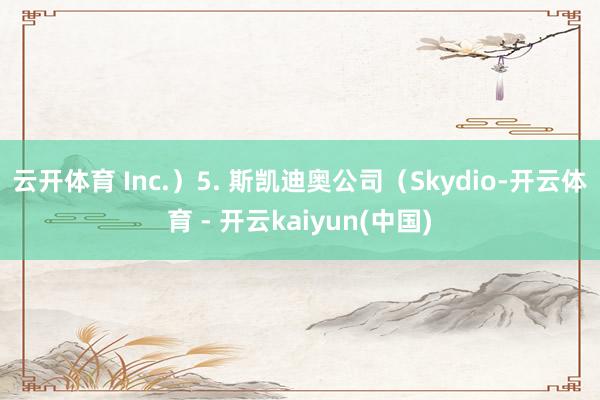 云开体育 Inc.）　　5. 斯凯迪奥公司（Skydio-开云体育 - 开云kaiyun(中国)