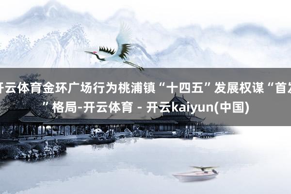 开云体育金环广场行为桃浦镇“十四五”发展权谋“首发”格局-开云体育 - 开云kaiyun(中国)