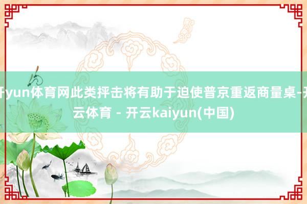 开yun体育网此类抨击将有助于迫使普京重返商量桌-开云体育 - 开云kaiyun(中国)
