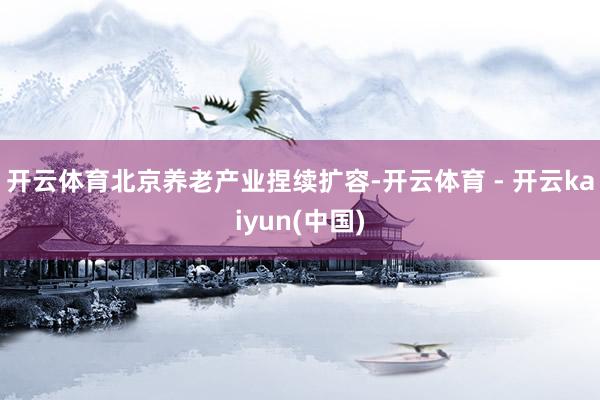 开云体育北京养老产业捏续扩容-开云体育 - 开云kaiyun(中国)